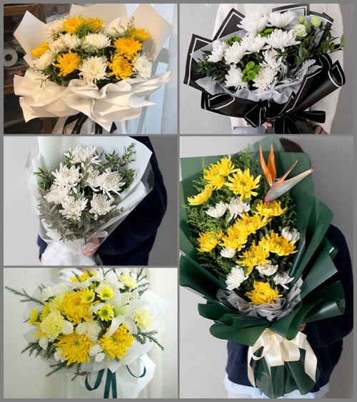 山东莱芜莱城区和庄镇下佛羊村白事花束代送